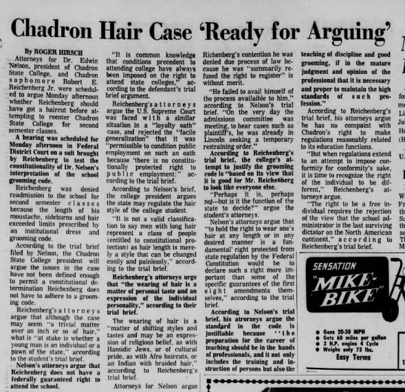 Clipping from Lincoln Journal Star